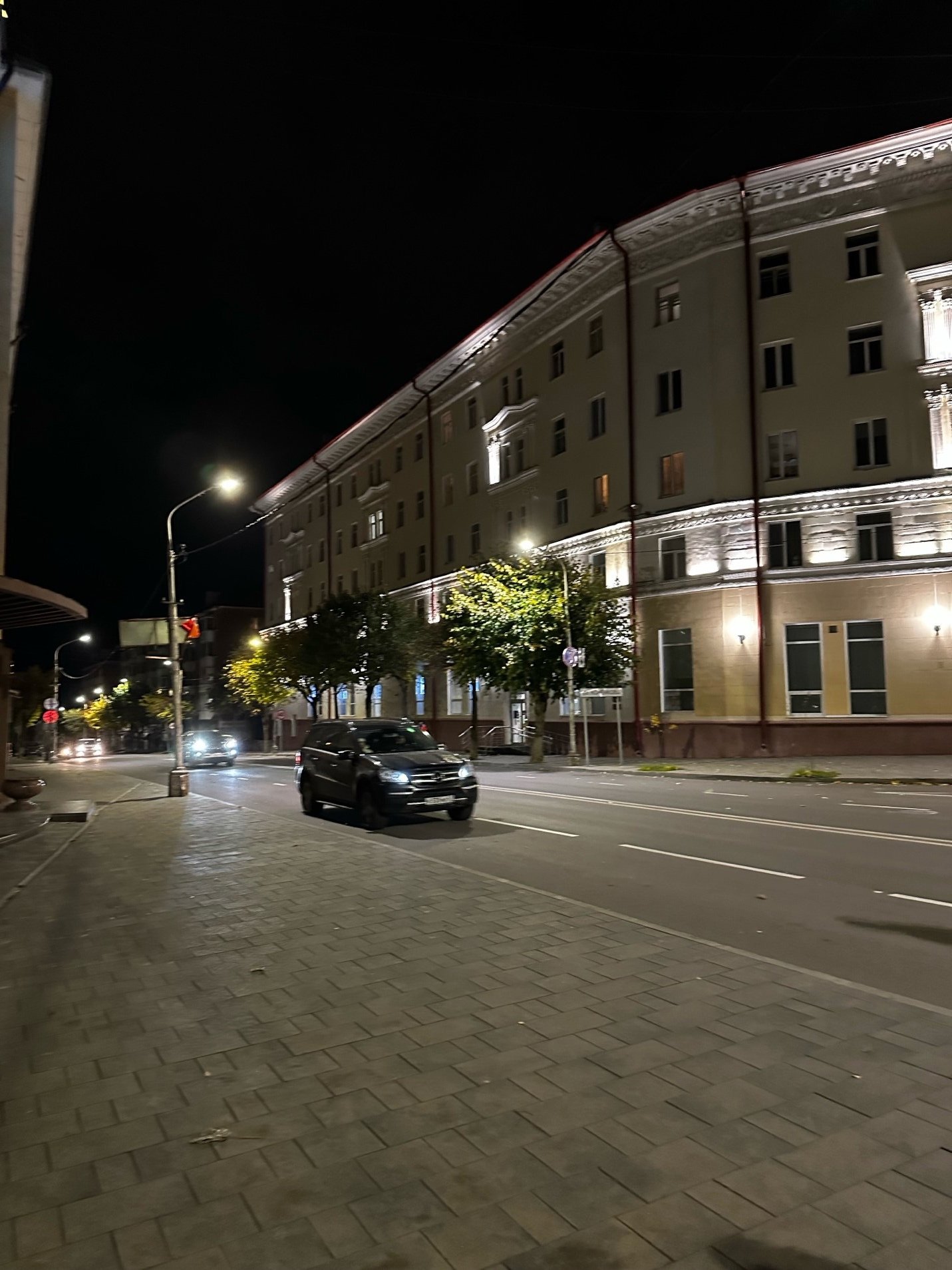 Ночная улица в Смоленске