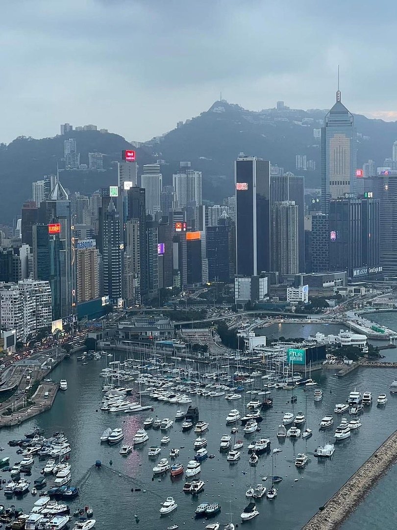 Гонконг вид на город